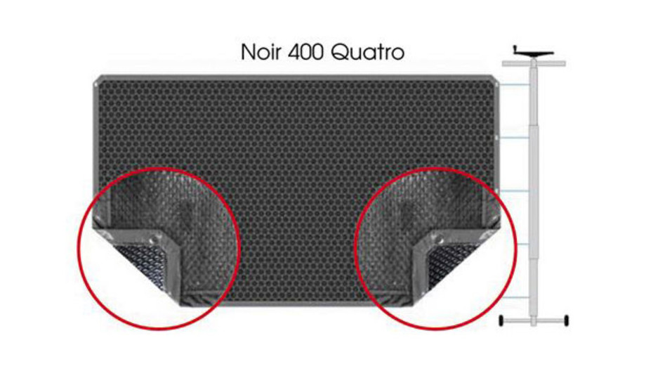Bâche à bulles noire Quatro 400