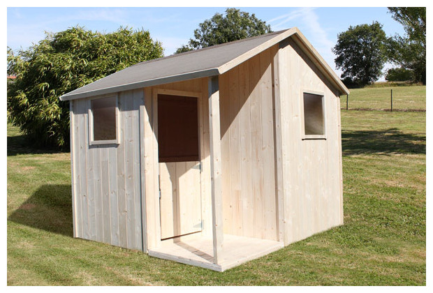 maisonnette en bois brut LISA