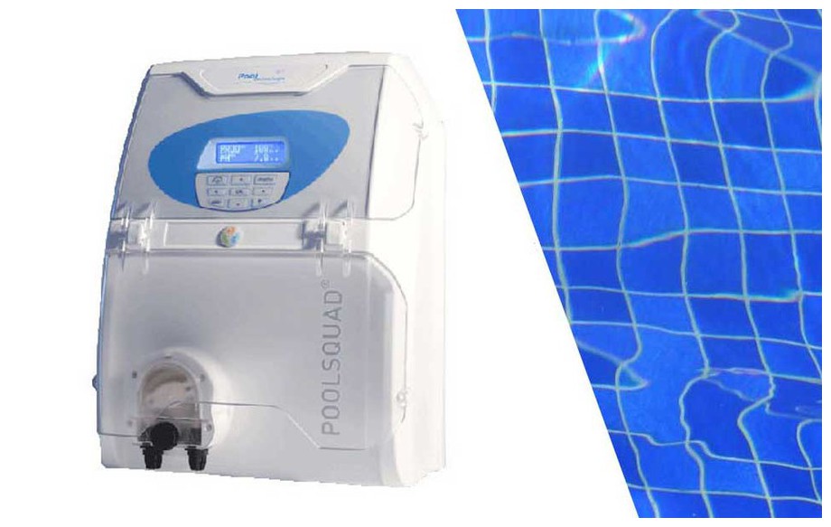 électrolyseur au sel pour piscine PoolSquad by PoolTechnologie en situation