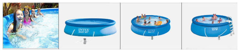 taille des bassins easy set intex