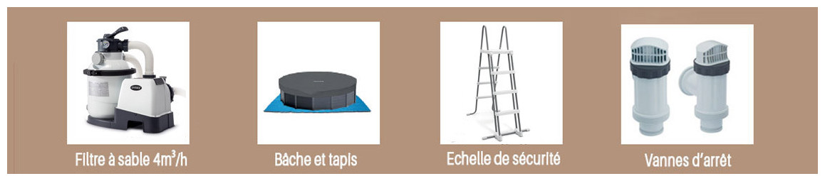 accessoires piscines ontex ultra frame intex