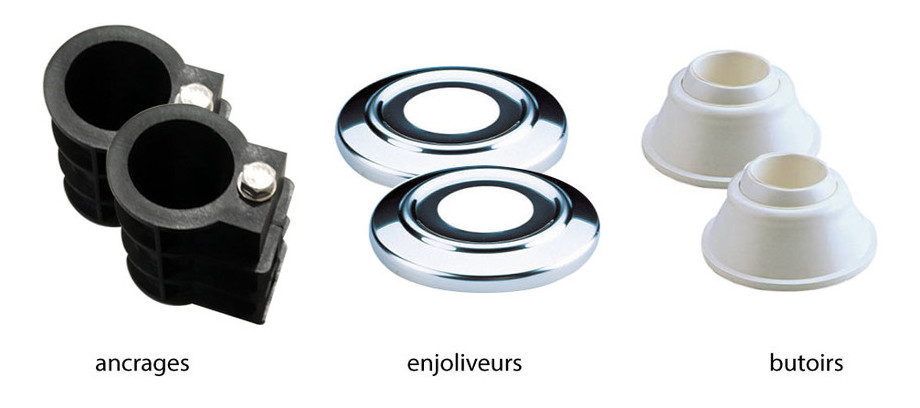 Echelle tout inox pour piscine enterrée
