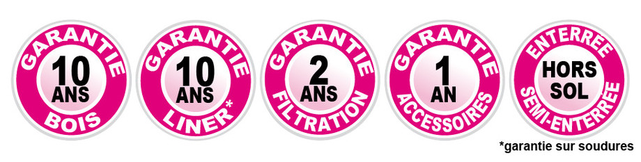 Woodfirst Original Octogonale Allongée 942 x 592 x 146 cm - Le kit piscine tout compris
