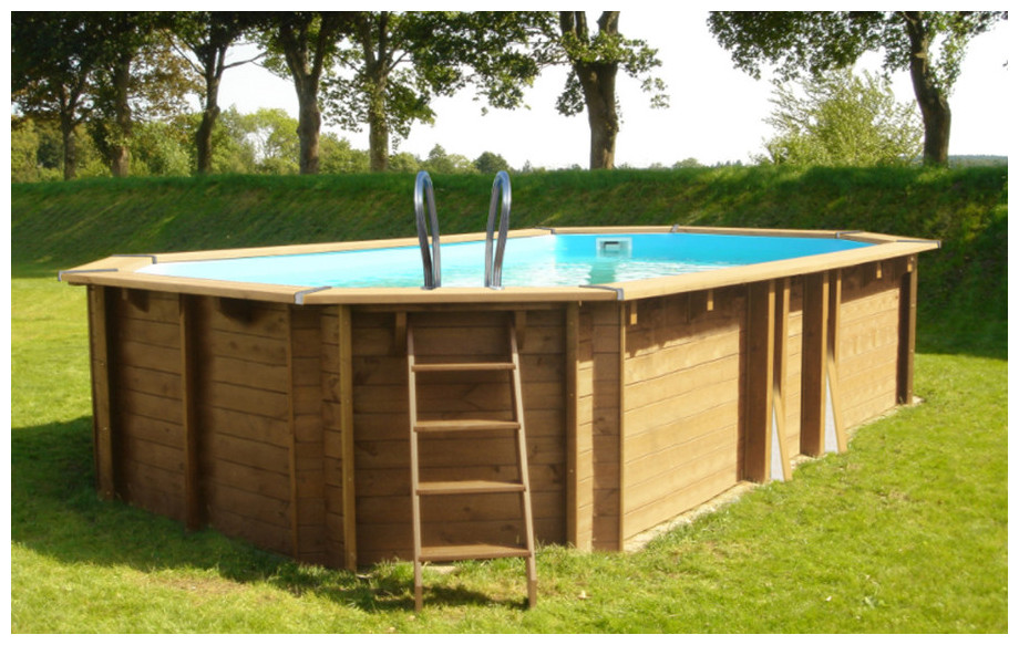 piscine bois en kit à monter Woodfirst Original mise en situation