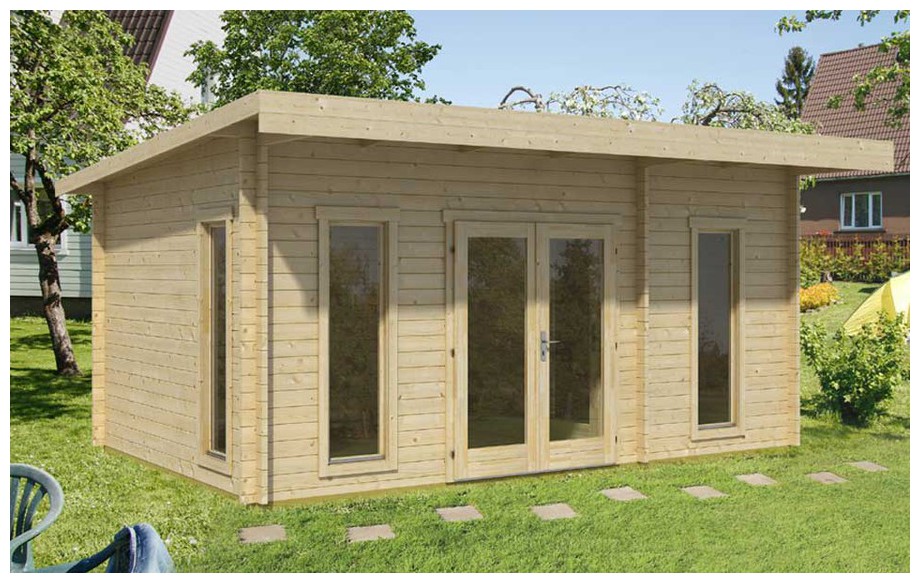 abri de jardin en bois Barbados 1 Lasita Maja en situation 2