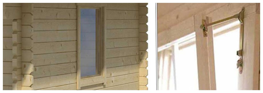 détail de la fenêtre de l'abri de jardin Gotland 5 H Lasita Maja en situation