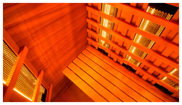 sauna infrarouge multiwave - vue interieur zoom panneaux