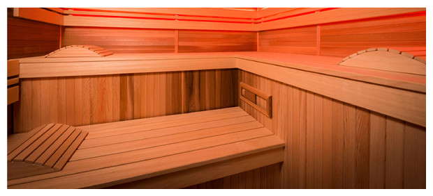 cabine sauna traditionnel eccolo - detail vue intérieure