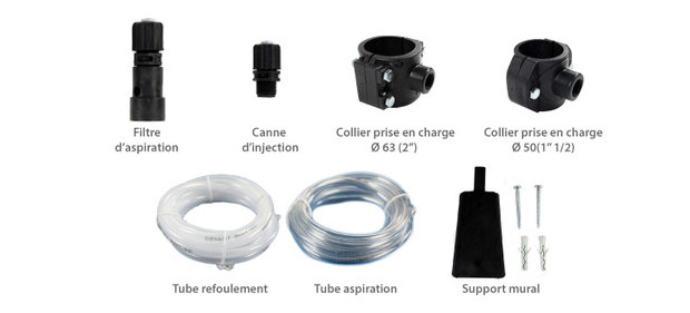 Pompe doseuse multi-usage / accessoires fournis