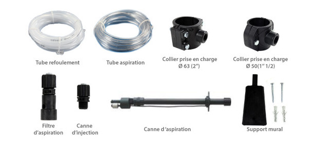 Pompe doseuse oxygene liquide - accessoires