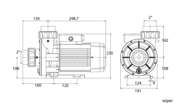 Pompe NCC wiper 3 dimensions