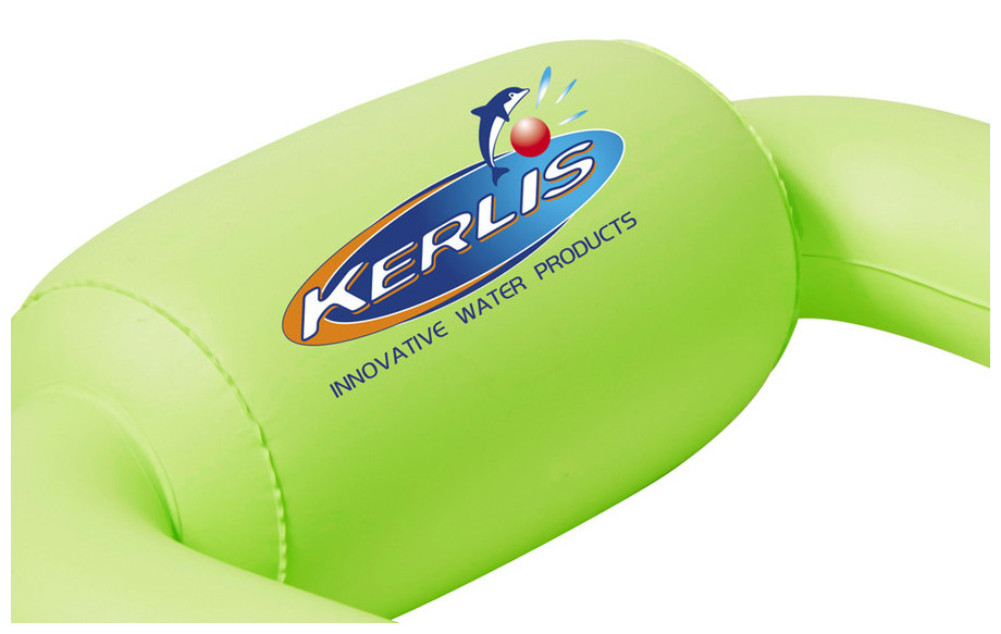 détails du matelas gonflable piscine pool pod vert kerlis