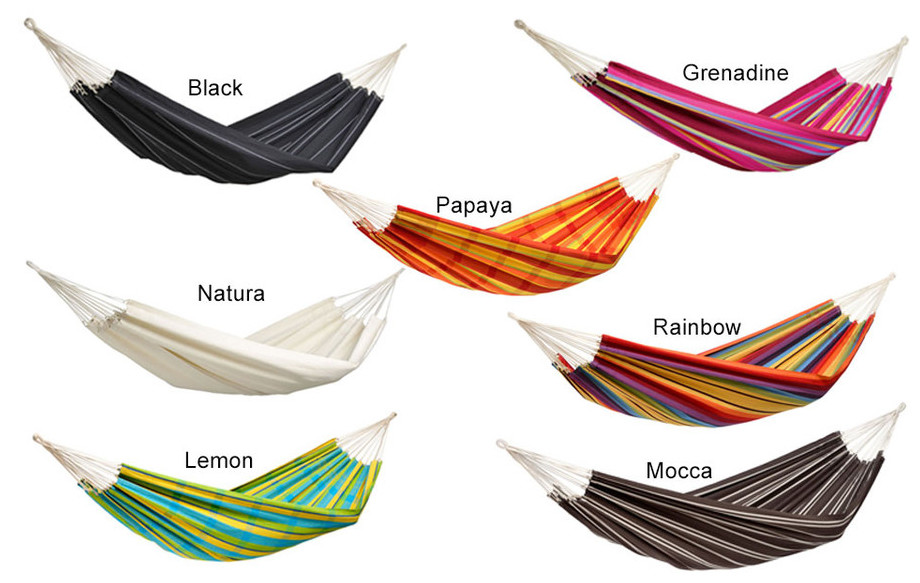 Coloris disponible du hamac barbados en situation