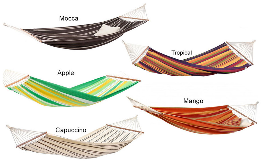 coloris disponibles du hamac Brasilia en situation