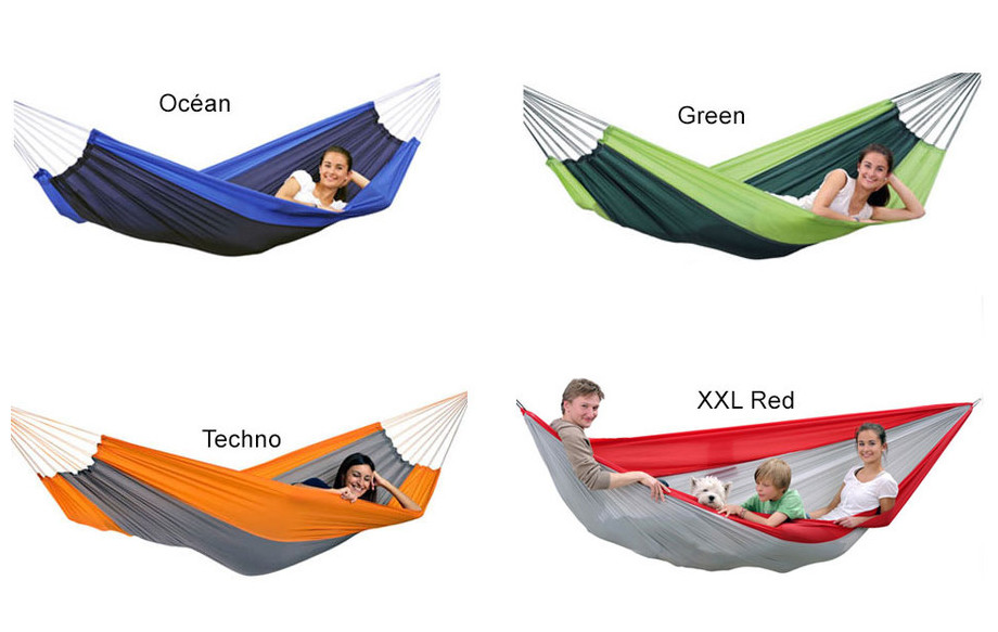 Hamac Silk Traveller coloris en situation
