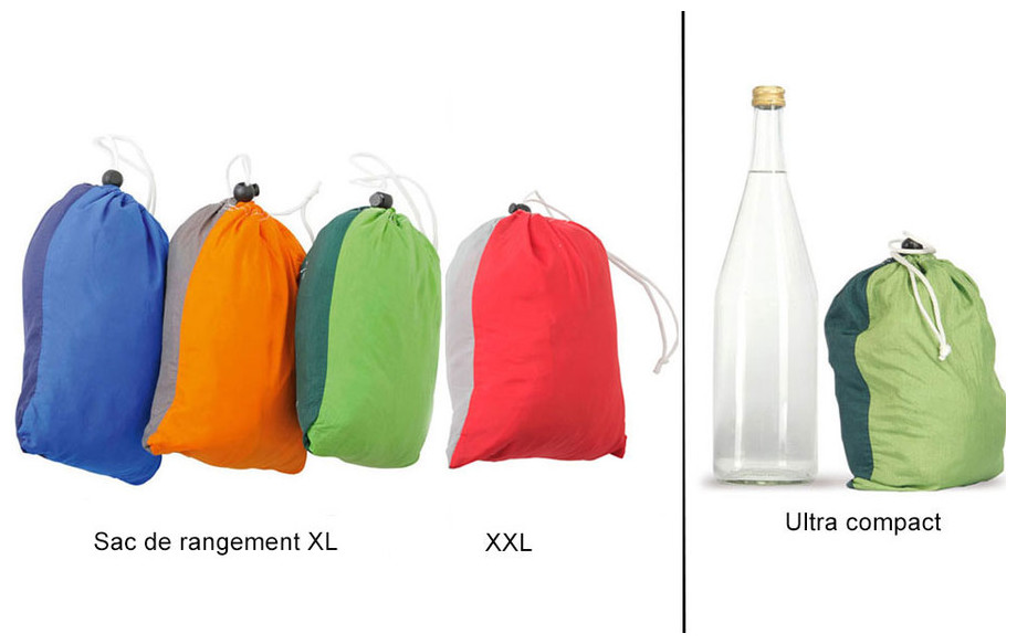 sac de rangement du hamac Silk traveller en situation