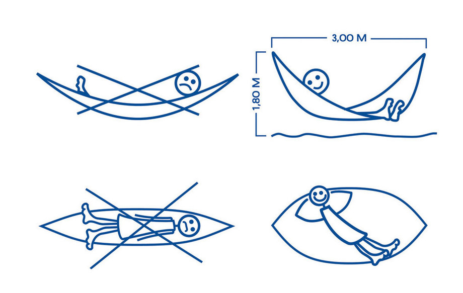 logo d'utilisation d'un hamac brésilien