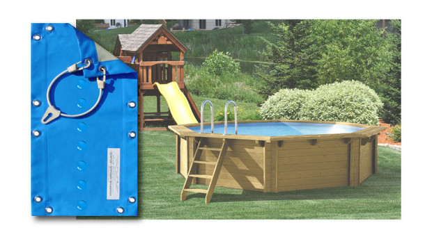 bache hiver piscine bois woodfirst Original Ø434