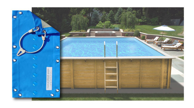 bache opaque d'hivernage 620 x 400 pour piscine en bois Woodfirst original