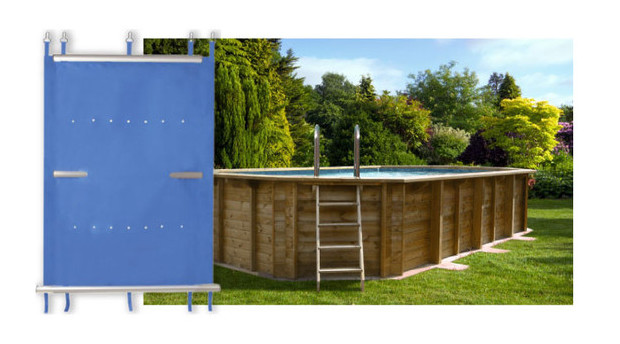 bache solaire été pour piscine bois woodfirst original