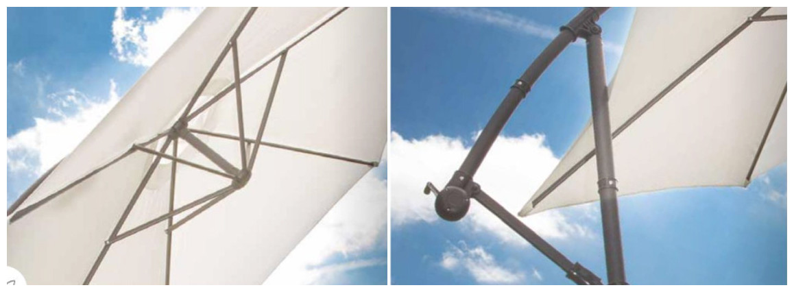 parasol déporté superking rond Ø300 caractéristiques