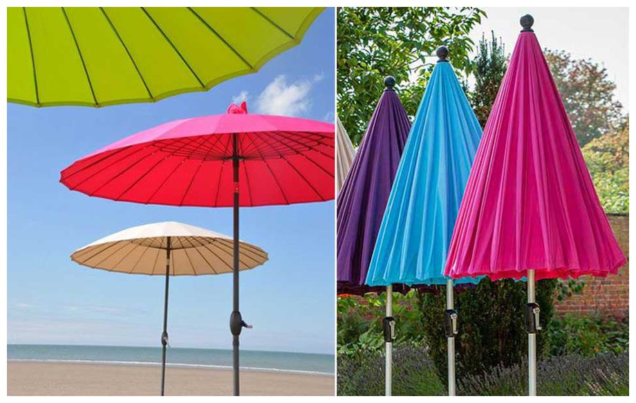 parasol à mât droit diamètre 270 cm Liam en situation