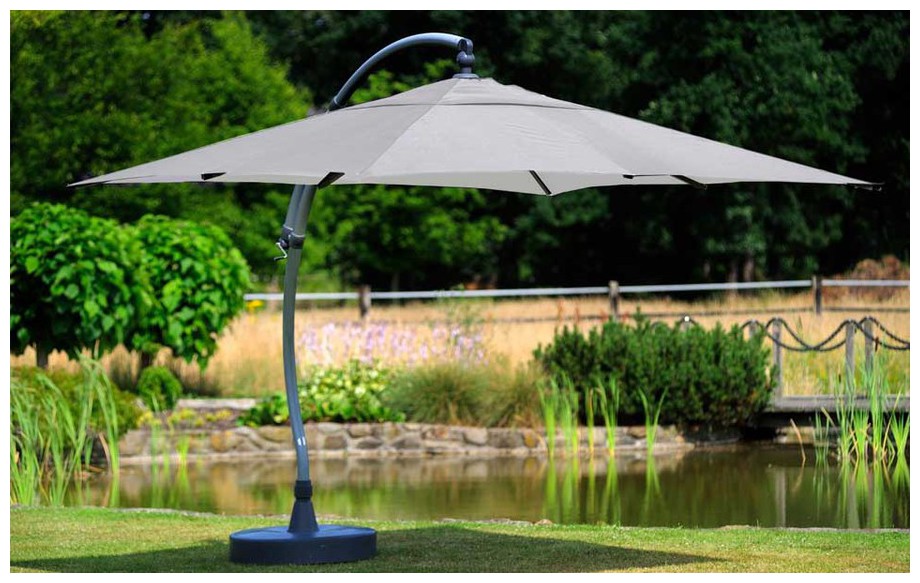 Parasol déporté carré 320 Easy Sun GRIS