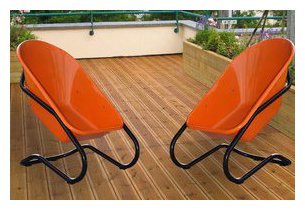 fauteuil taboo en situation terrasse