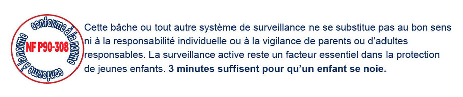 norme de sécurité bâche hiver