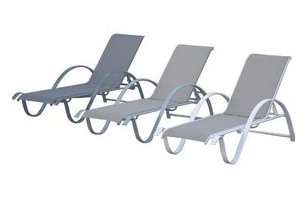Transat de soleil en aluminium Light coloris