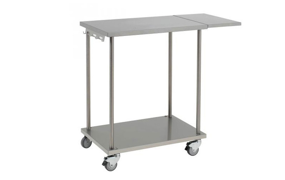 desserte universelle pour plancha électrique et à gaz 400 et 600 Roller Grill en situation