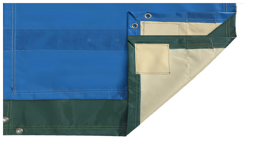 coloris bâche piscine bois artic piton douille