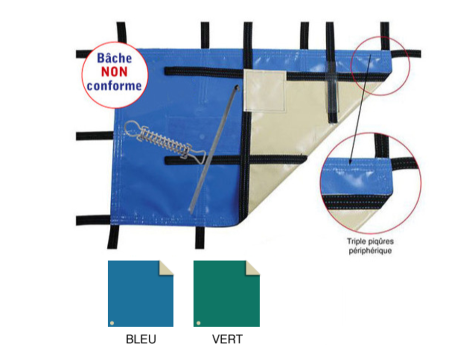 BACHE OPAQUE FRIMAS - Piquet gazon