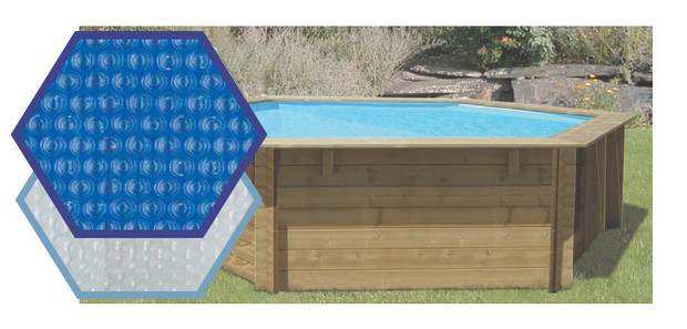 bache piscine bois a bulle - 400 et 500 microns