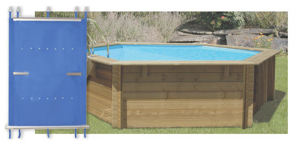 Bache a barre pisicne bois, protege et securise efficacement votre piscine