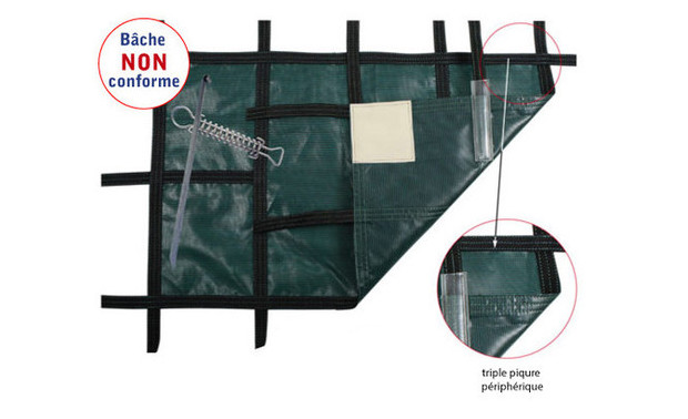 BACHE HIVER FILET BLIZZARD LUXE PIQUET GAZON