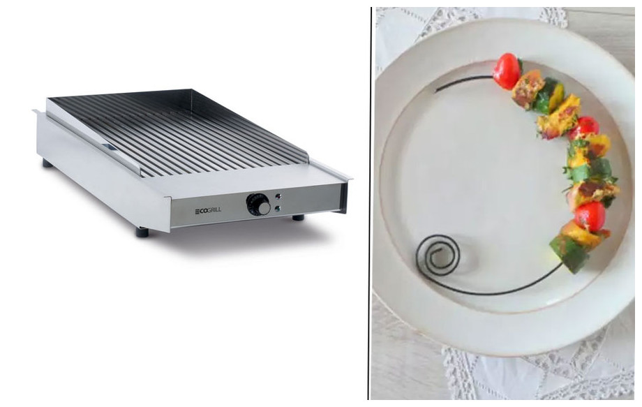 grill électrique Eco Grill semi professionnel 3.6 Kw en situation