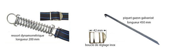 blizzard super luxe - bache filet ancrage gazon