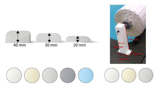 Volet électrique hors-sol O'Cover avec fins de course