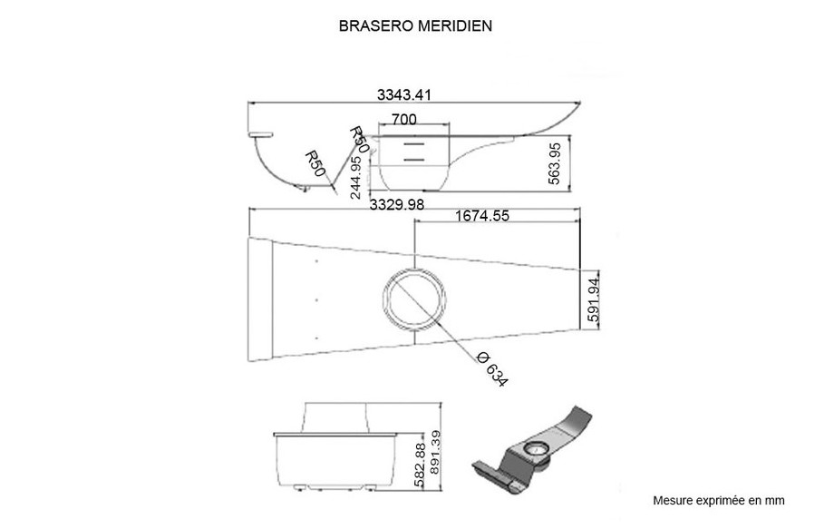 DIMENSION BRASERO MERIDIEN