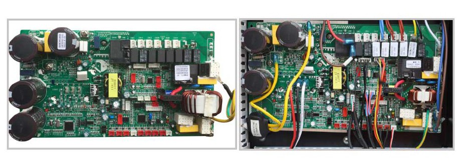 microprocesseur de la pompe à chaleur piscine Pacfirst Top Nova Inverter en situation