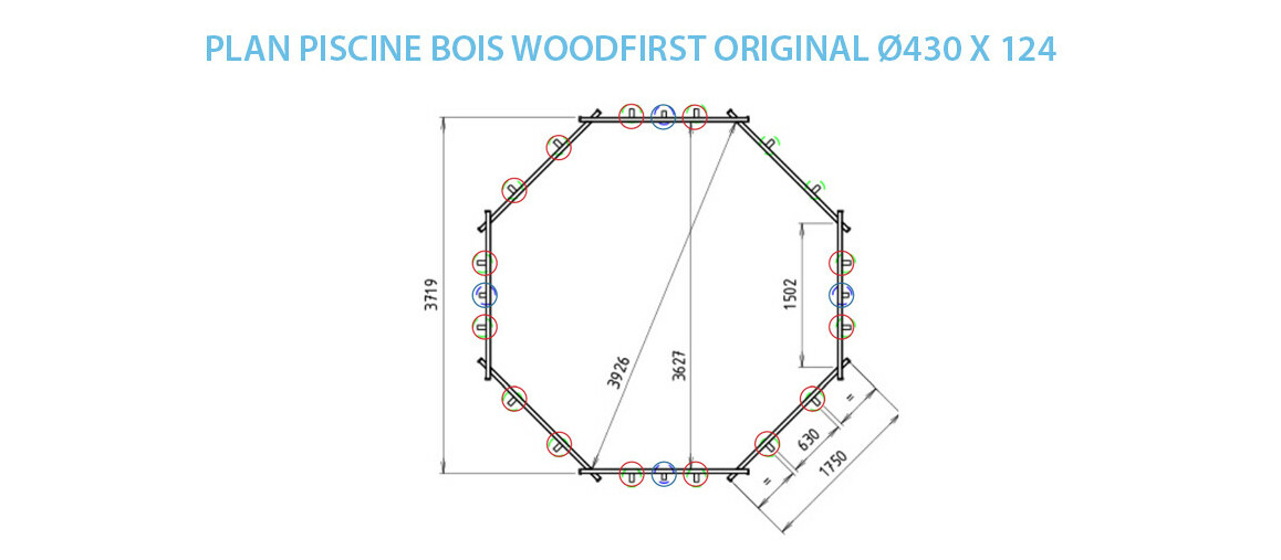 plan piscine bois woodfirst originale Ø430x 124