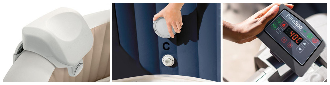 accessoires du pure spa intex baltik bulles led