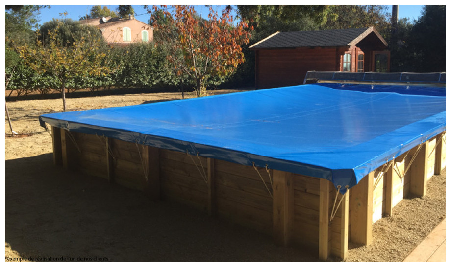 Woodfirst Original Rectangulaire 300 x 300 x 133 cm - Piscine bois en kit tout inclus