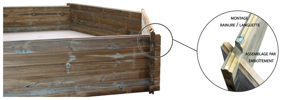 woodfirst original - montage kit piscine bois par rainure et languette