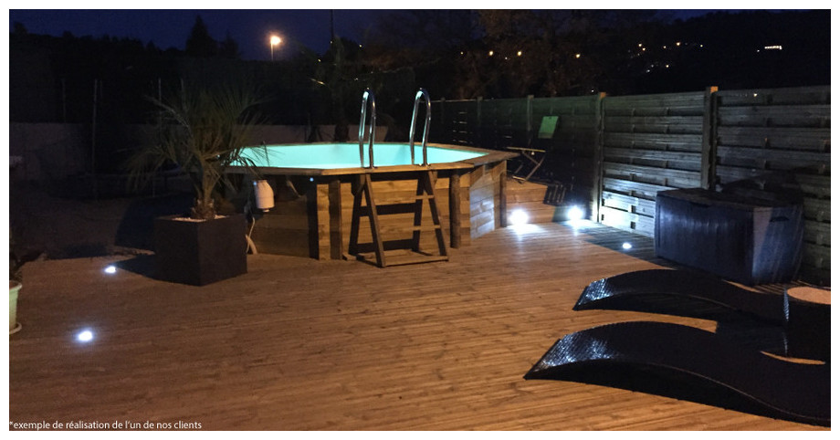 Woodfirst Original Octogonale 430 x 124 - Le kit piscine bois le mieux équipé sur le marché !