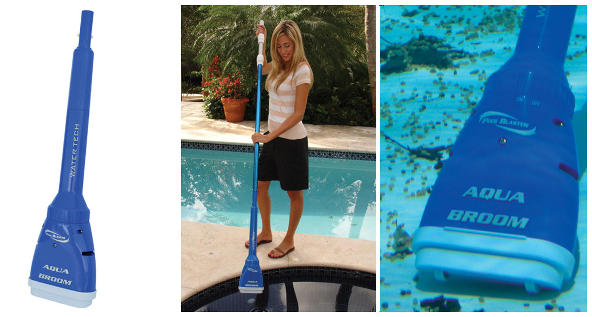 aspirateur de piscine et spa poolblaster Aquabroom en situation