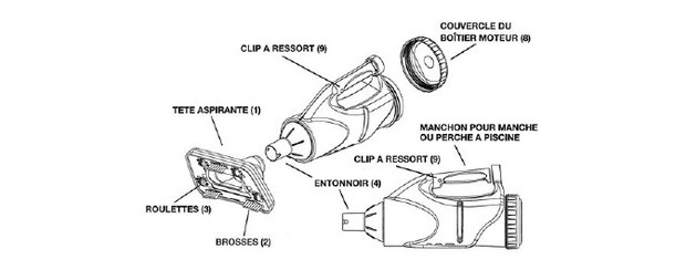 aspirateur poolblaster cat fish - schema