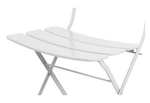 lattes de l'assise de la chaise pliante Fun en situation
