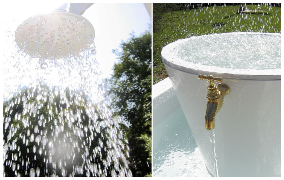 ruissellement d'eau de la fontaine Léopold